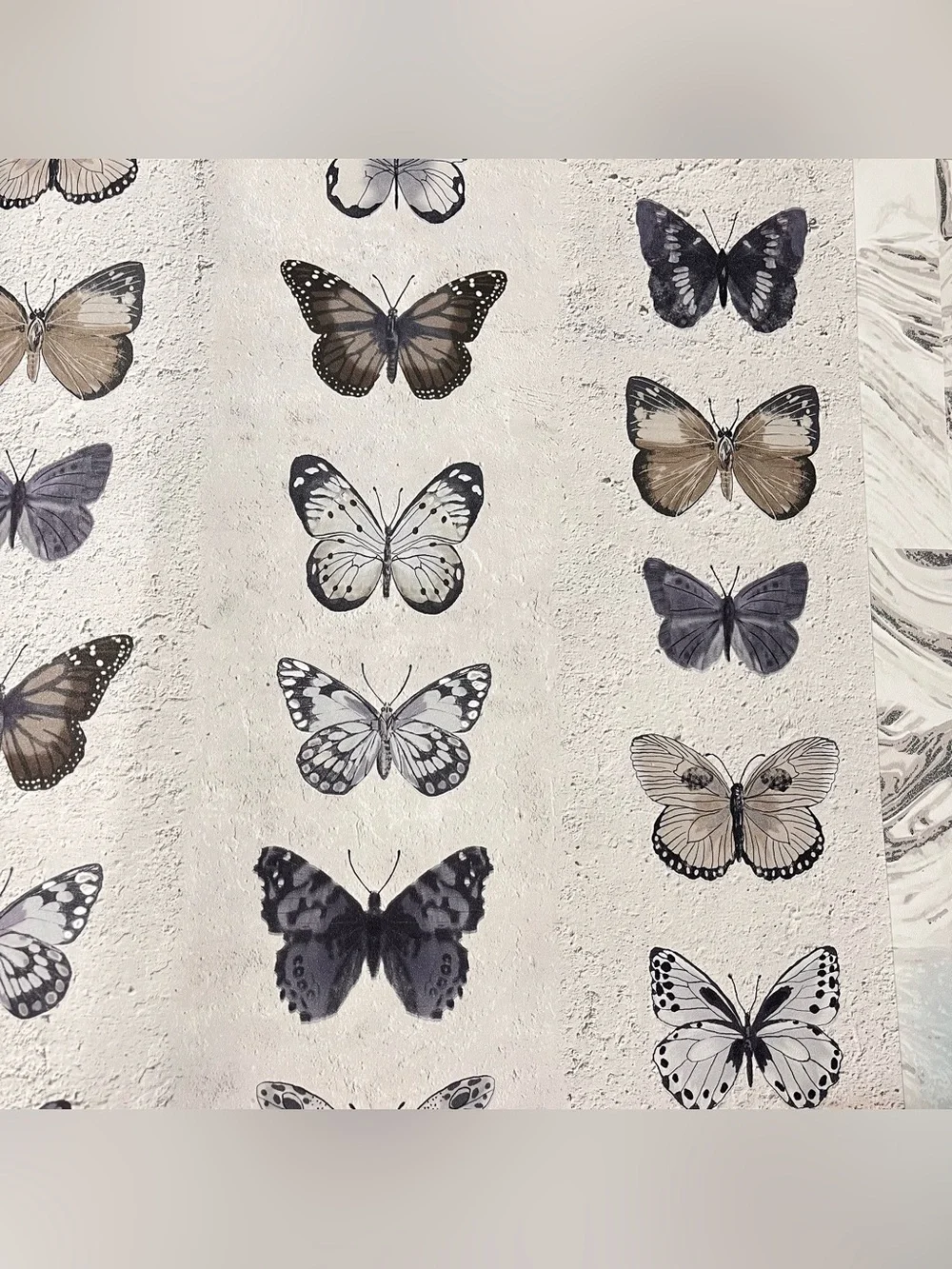 14 Large Assorted Designer DIY Scrapbooking Marble & Butterflies Pattern Sheets